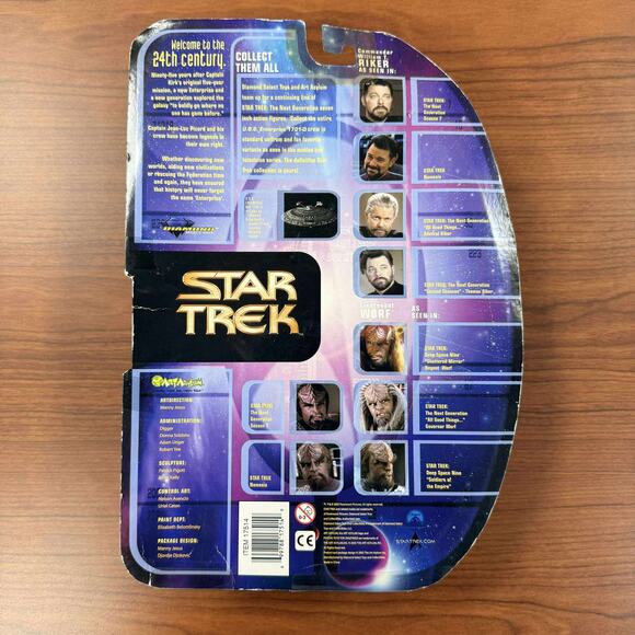 Art Asylum Star Trek Deep Space Nine MOC 2005 Regent Worf AFX Exclusive - Picture 6 of 6